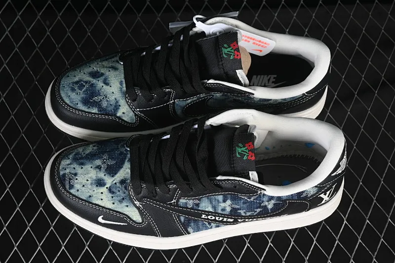 All Categories Air Jordan Jordan Series Basketball Shoes Air Jordan 1 Low High-end Customized Low-top Shoes Travis Scott x Fragment Design x Air Jordan 1 Low OG SP AJ1 Joe 1 LV Joint Retro Denim Low-top Cultural Casual Shoes LD2028-045